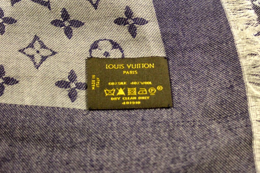 Fashionphile Unboxing: Louis Vuitton Bleu Denim Shawl