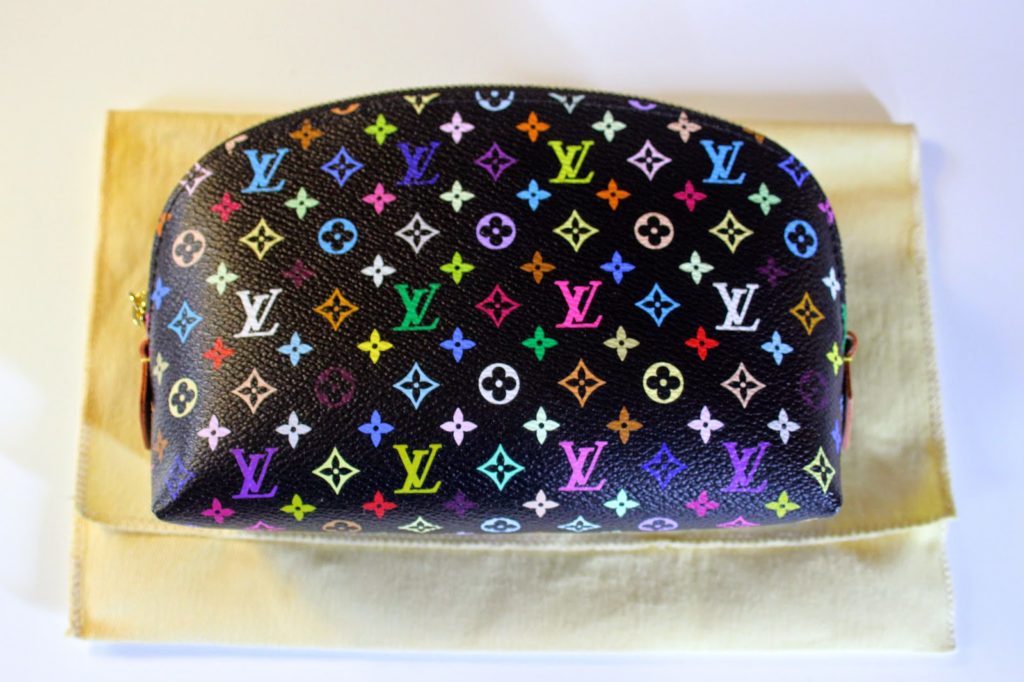 lv multicolor cosmetic pouch