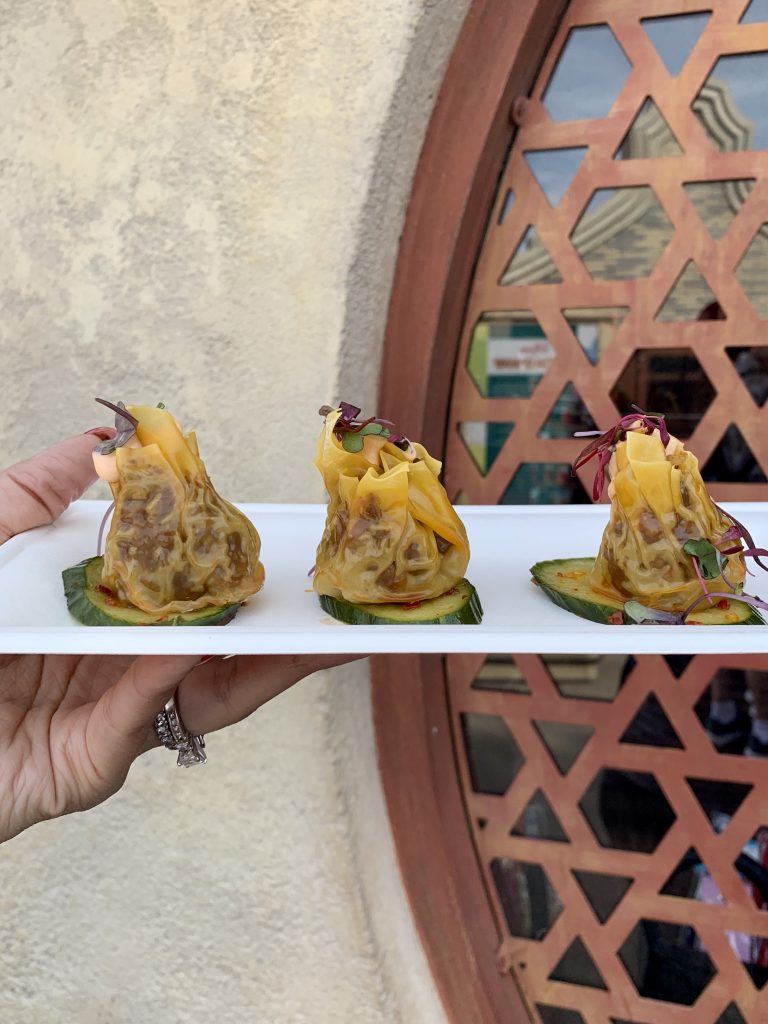 Disney Epcot The Painted Panda Spicy Beef Shumai