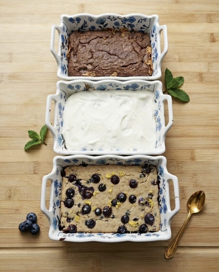 Rolled Oat Cakes 3 Ways